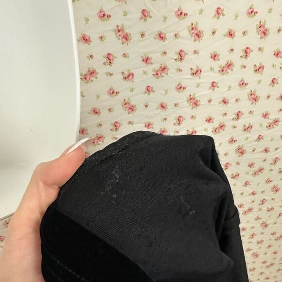 Vintage Scott McClintock Black Velvet Maxi Holiday Bodycon Prom Formal Dress - Picture 12 of 12